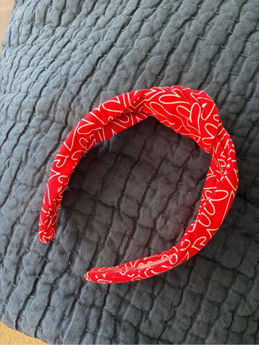 Red Heart Topknot Headband by popfizzcheers